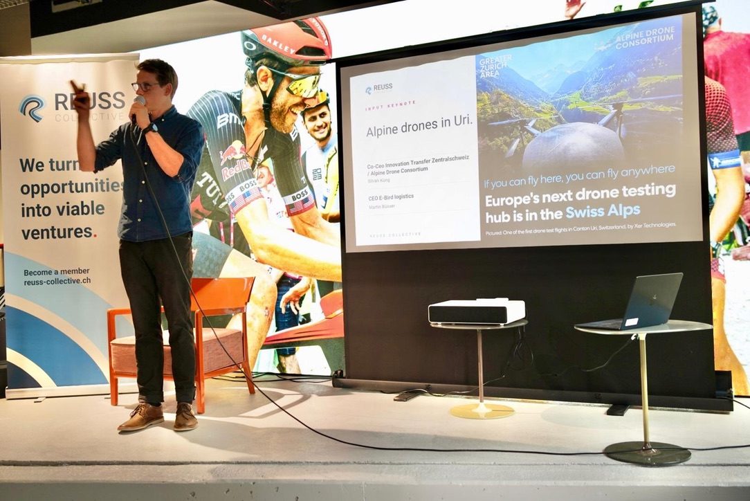 Keynote zu alpiner Drohnentechnologie in Uri am ersten Roundtable